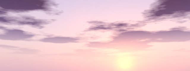 Obraz premium Niebo z chmurami o zachodzie słońca