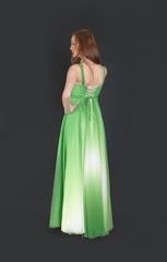 Fototapeta premium green dress