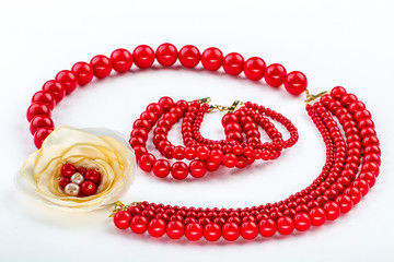 natural stone beads necklace and bracelets