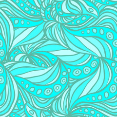 Blue seamless pattern