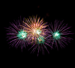 Fototapeta premium Colorful fireworks