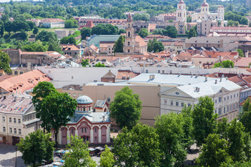 Panoramic view of Vilnius old town