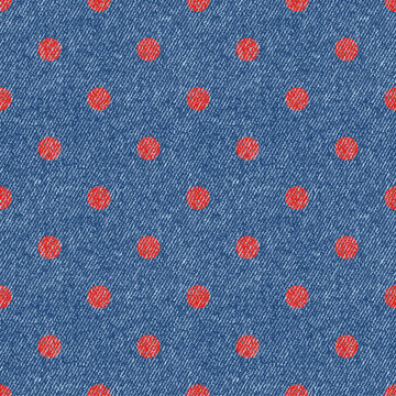 jeans geometric retro seamless polka-dot background