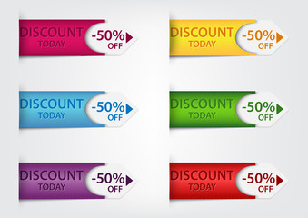 colorful price tags