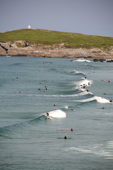 Surfing, Fistral beach, Newquay