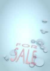 Illustration of a buff sale symbol
