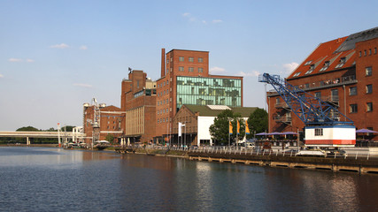 Innenhafen, Duisburg, Germany by day