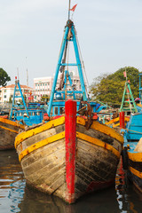 Fototapeta na wymiar Fishing boats Vietnam