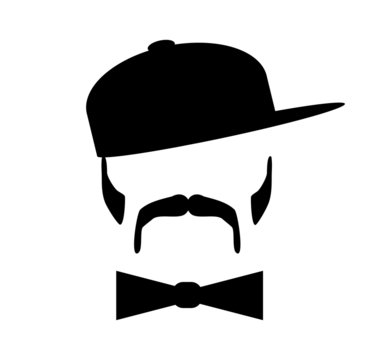 man wearing bow tie and baseball cap