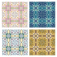 set of 4 seamless vector patterns