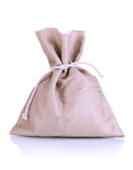 Obraz premium Small sack, isolated on white
