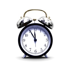 Alarm-clock on white background