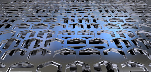 Fototapeta premium Perforated metal sheets