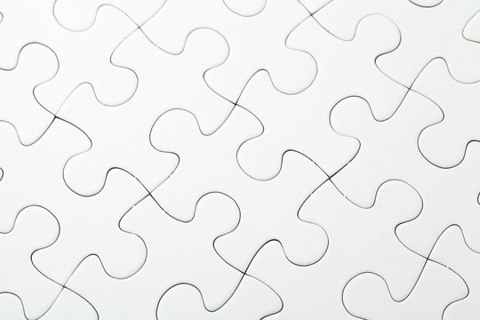 Part of completed white puzzle