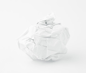 Crumpled paper ball