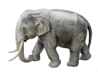 Wood elephant carve
