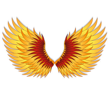 Straighten wings of the phoenix.