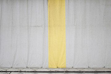 White and yellow Curtain