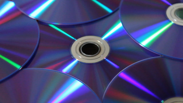 DVD discs rotating - loopable