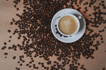 Cup of regular coffee.