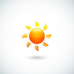 Vector illustration of sun