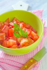 salad from tomato