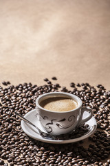 Cup of regular coffee.