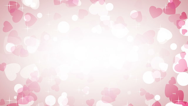 pink hearts frame loop background