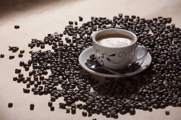 Cup of regular coffee.