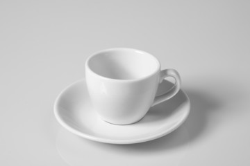 Empty coffee cup.