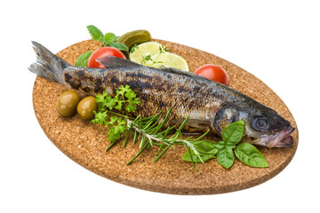 Roasted seabass