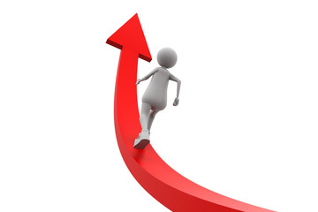 Movement to the sky.