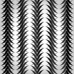 Seamless black and white waves.  Design background.