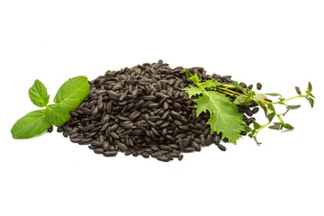 White black rice
