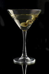 Martini with olives
