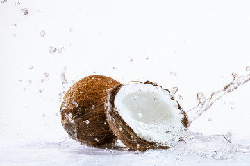 cracked coconut
