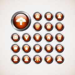 Set of web icons,buttons
