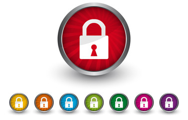 Buttonsammlung - Schloss - Login - Sicherheit