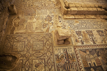 ancient mosaic in Jordan