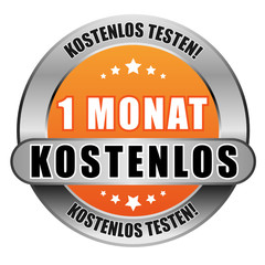 5 Star Button orange 1 MONAT KOSTENLOS KT KT