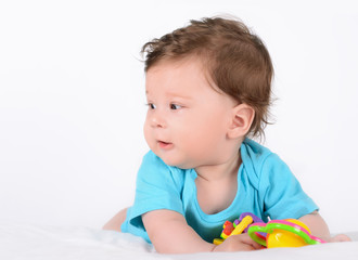 Fototapeta premium Cute smiling baby
