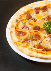 Italian pork sausage pizza