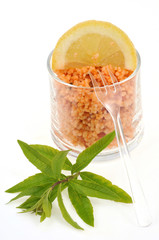 Verrine de taboulé citron et verveine citronnée