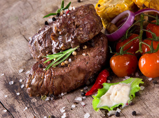 Delicious beef steak