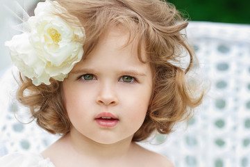 Portrait of a beautiful little girl