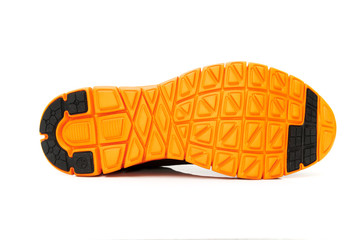 orange shoe sole