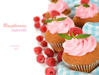 raspberry cupcakes