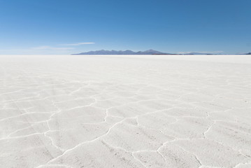 Fototapeta na wymiar Salt desert, Salar de Uyuni in Bolivia.