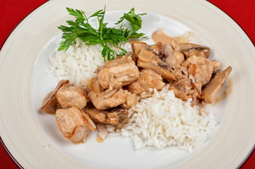 rice with meat