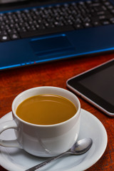 Coffee and Laptop